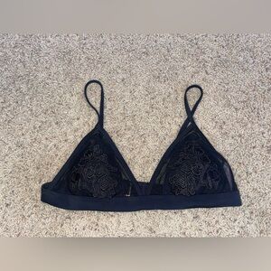 Xhilaration Black Mesh Lace Bralette